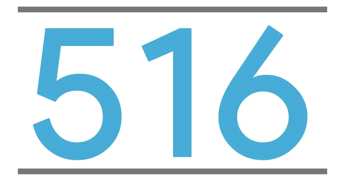 QUE SIGNIFICA EL NÚMERO 516 Significado de los Números