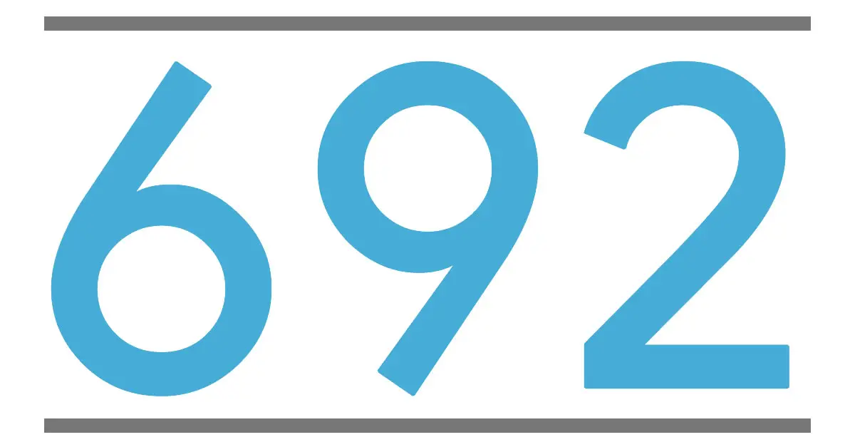 QUE SIGNIFICA EL NÚMERO 692 Significado de los Números