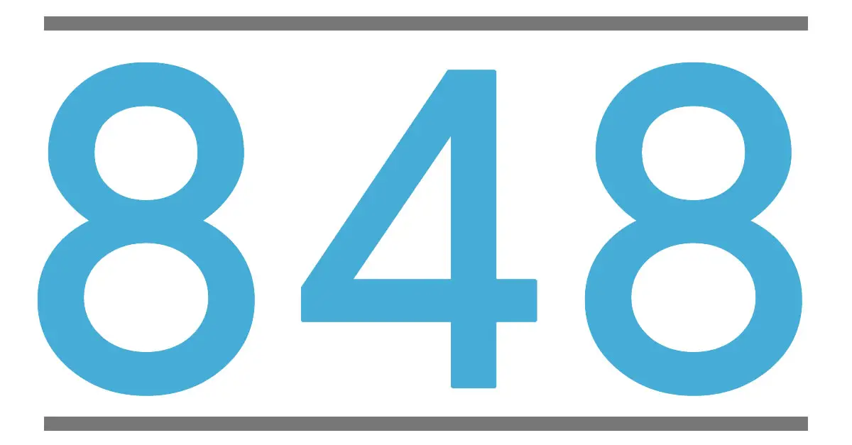 QUE SIGNIFICA EL NÚMERO 848 Significado de los Números